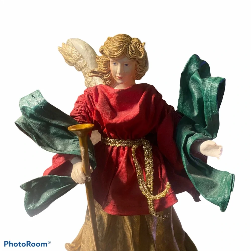 Christmas Vintage victorian angel tree topper